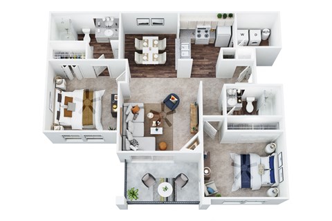B1 floorplan at San Moritz Apartments, Las Vegas, Nevada